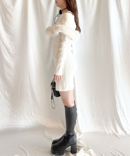 「NOMAE」 長袖ワンピース FREE ブラック レディース_画像8