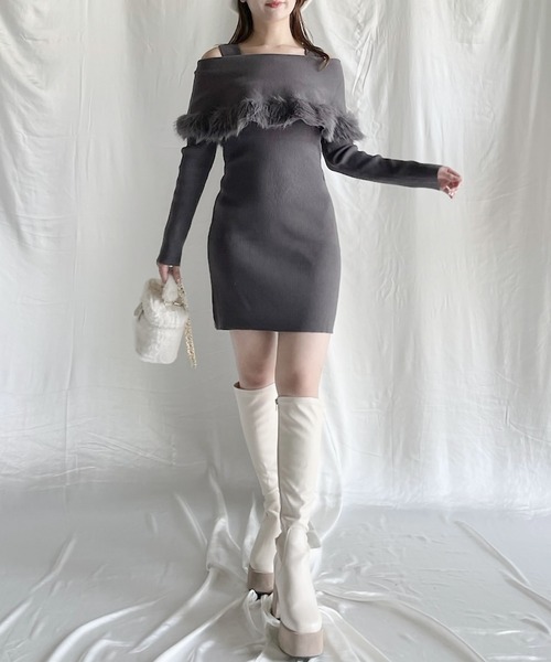 「NOMAE」 長袖ワンピース FREE ブラック レディース_画像9