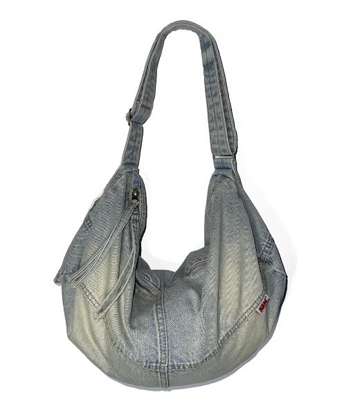 「SCULPTOR」 「Washed Denim Duffle Bag」トートバッグ FREE ライトブルー レディース_画像2