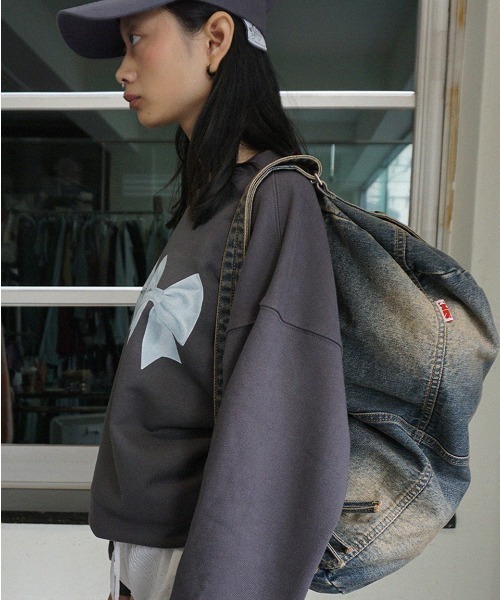 「SCULPTOR」 「Washed Denim Duffle Bag」トートバッグ FREE ライトブルー レディース_画像6