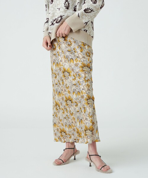 「SOULEIADO」 ロングスカート 36 レッド系その他 レディース_画像5