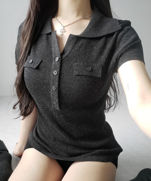 me+em select（ミームセレクト） ヘンリーネック tシャツ 半袖