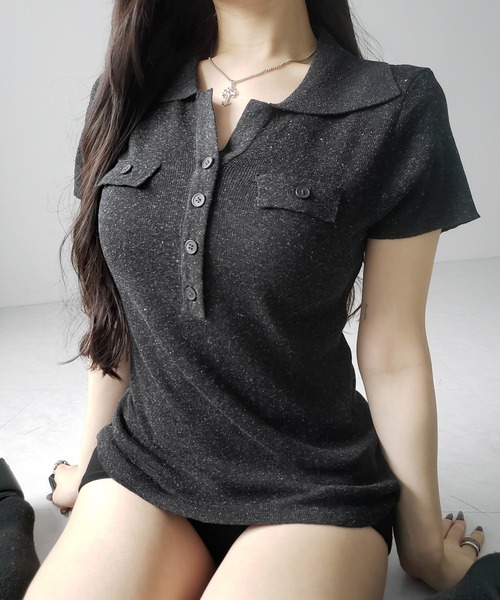 me+em select（ミームセレクト） ヘンリーネック tシャツ 半袖