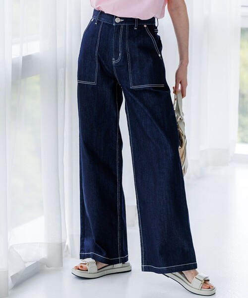 ジーンズ デニム デニムパンツ 23区DENIM サマー ベイカーパンツ