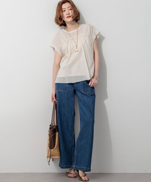 ジーンズ デニム デニムパンツ 23区DENIM サマー ベイカーパンツ