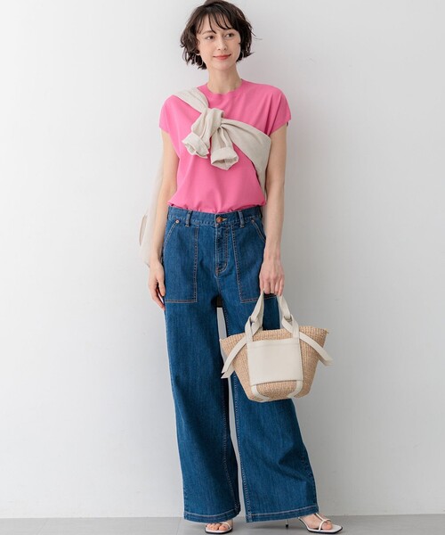 ジーンズ デニム デニムパンツ 23区DENIM サマー ベイカーパンツ