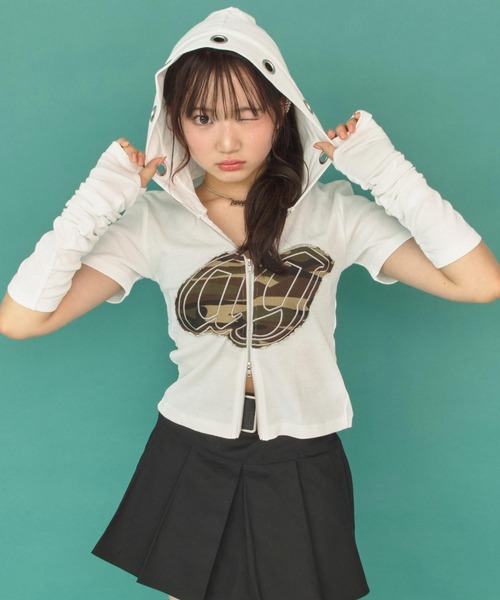 anapさん専用 ANAP GiRL（アナップガール） パーカー ダブルジップ ハトメ パーカー