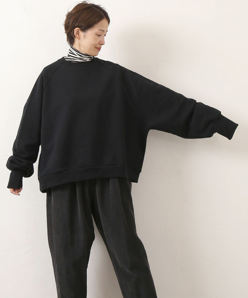 「JOURNAL STANDARD LUXE」 スウェットカットソー FREE ブラック レディースの画像