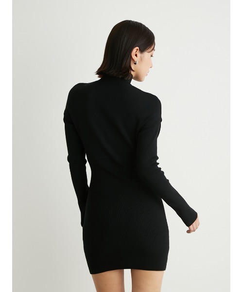 「LILY BROWN」 ニットワンピース FREE ネイビー レディースの画像