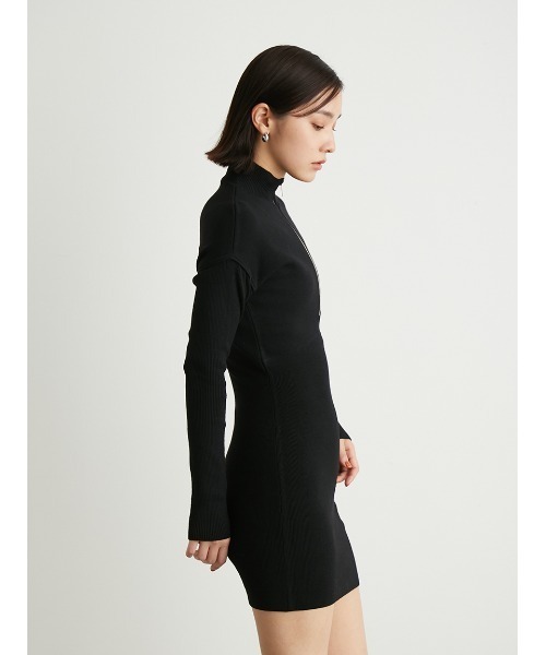 「LILY BROWN」 ニットワンピース FREE ネイビー レディースの画像