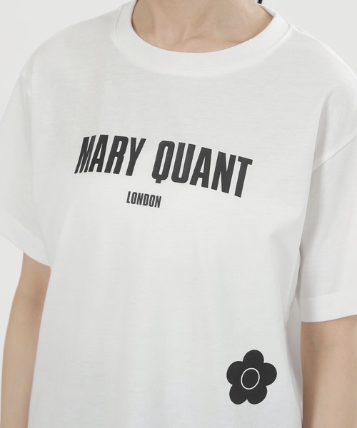 「MARY QUANT」 半袖Tシャツ M ホワイト レディース_画像4