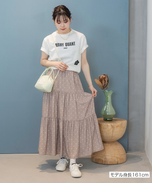 「MARY QUANT」 半袖Tシャツ M ホワイト レディース_画像6