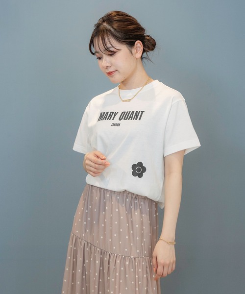 「MARY QUANT」 半袖Tシャツ M ホワイト レディース_画像7
