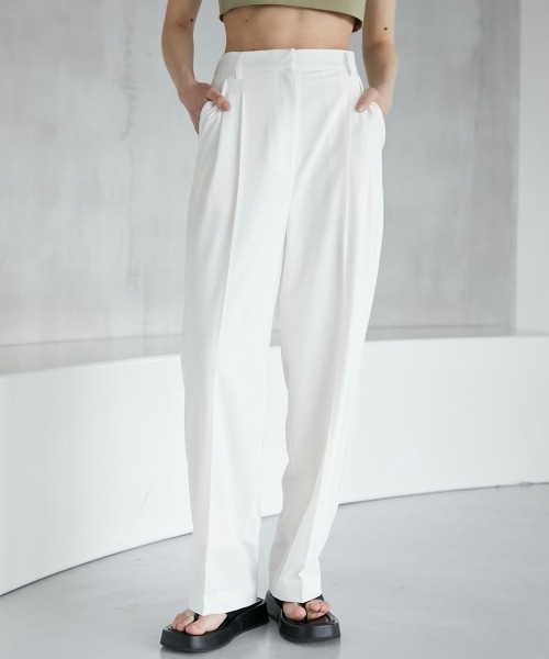 「LA PEAU DE GEM」 スラックス 1 ブラック レディース_画像2