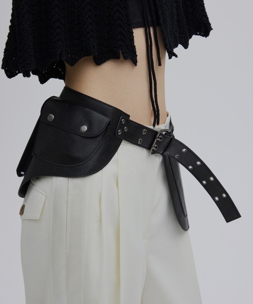 Ameri（アメリ） ベルト SYNTHETIC LEATHER UTILITY BELT レディース