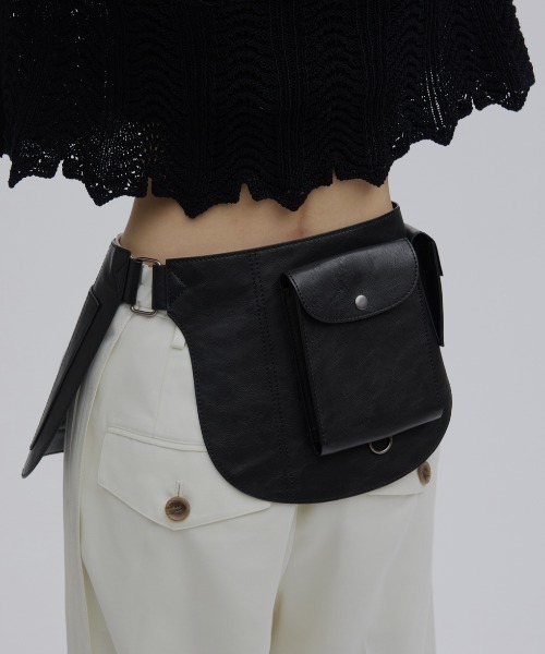 Ameri vintage LADY LIKE JUMPSUIT ベルト付 M Ameri（アメリ） ベルト SYNTHETIC LEATHER UTILITY BELT レディース