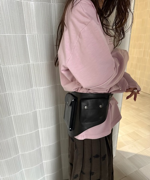 Ameri（アメリ） ベルト SYNTHETIC LEATHER UTILITY BELT レディース