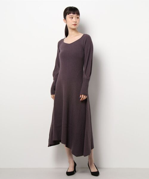 FRAY I.D ニットワンピース(ルミネ横浜、岡山一番街 限定色) FRAY I.D（フレイ・アイディー） ニットワンピース FREE ボルドー
