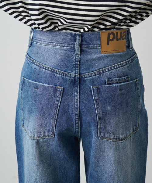 「PUAL CE CIN」 デニムパンツ MEDIUM ブルー レディースの画像