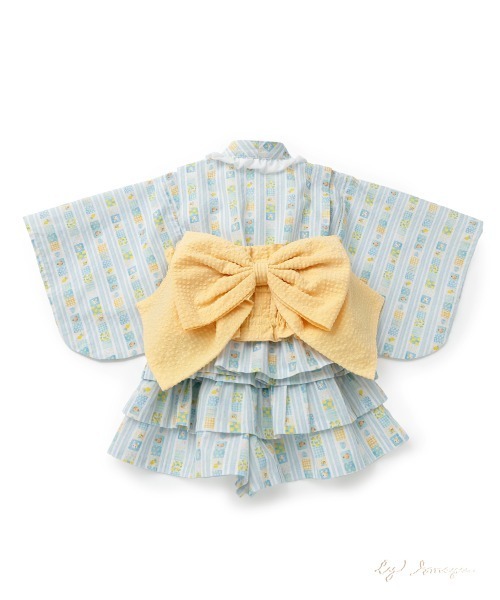 浴衣 「想馬まゆ×coeur a coeur」浴衣ドレス キッズ 子供 女の子の画像