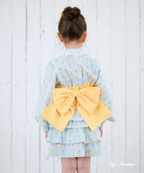 浴衣 「想馬まゆ×coeur a coeur」浴衣ドレス キッズ 子供 女の子の画像