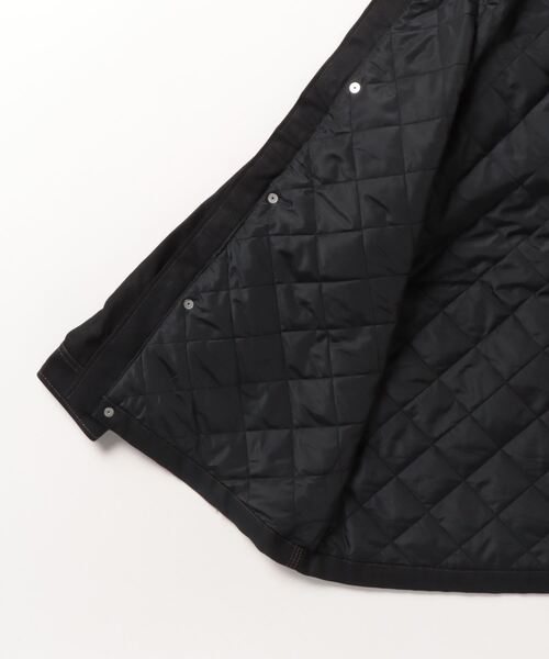 「UNIVERSAL OVERALL」 ステンカラーコート「B:MING LIFE STORE by BEAMSコラボ」 MEDIUM ブラック レデ_画像3