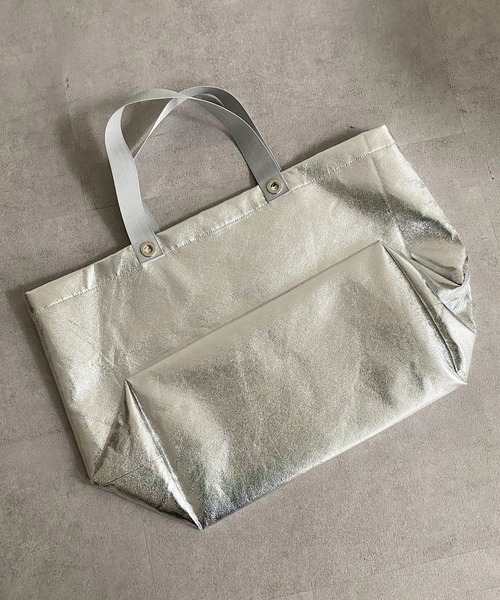 「DouDou」 トートバッグ FREE シルバー レディース_画像6