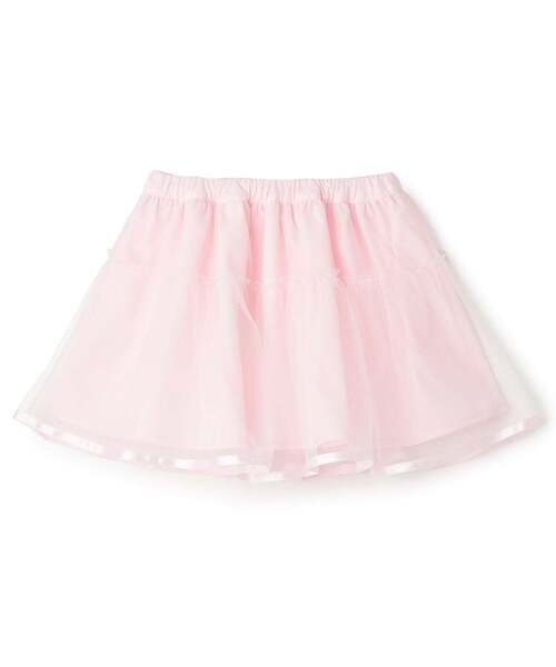 mezzo piano スカート 音符刺しゅう チュールスカート キッズ 子供服