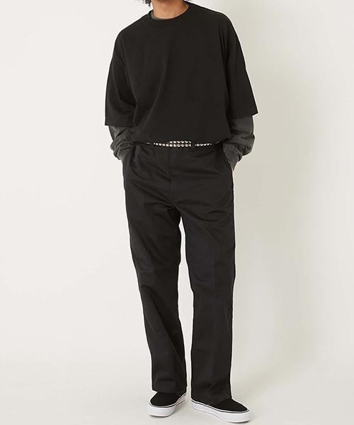 Dickies　HIGH! STANDARD　WORK PANTS　黒　L HIGH! STANDARD（ハイスタンダード） スラックス DICKIES × HIGH