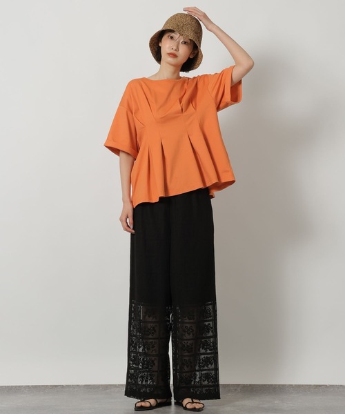 tシャツ 半袖 ウエストタック半袖T / 669295 レディース | LAKOLE | 21