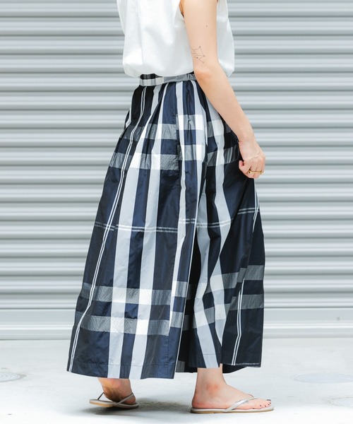 「ITEMS URBANRESEARCH」 フレアスカート FREE グリーン レディース_画像2