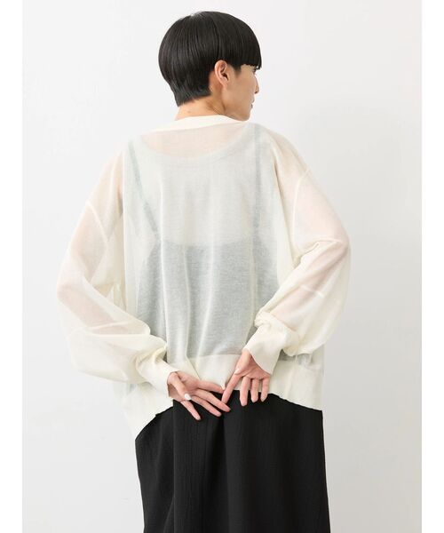 「AMERICAN HOLIC」 ニットカーディガン M ブルー レディース_画像5