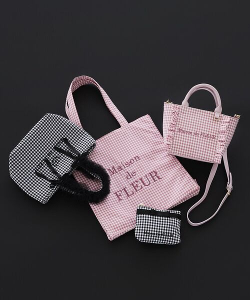 「Maison de FLEUR」 ハンドバッグ FREE ピンク レディース_画像4