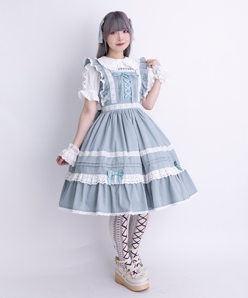 Chalmiere（シャルミエール） ワンピース 半袖 ハッピーフリルJSK