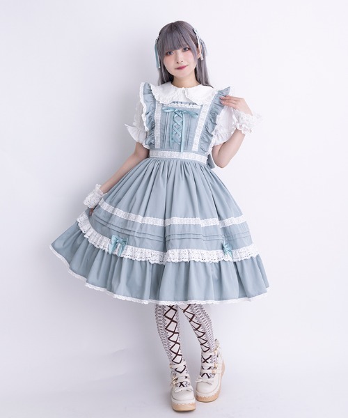 Chalmiere（シャルミエール） ワンピース 半袖 ハッピーフリルJSK