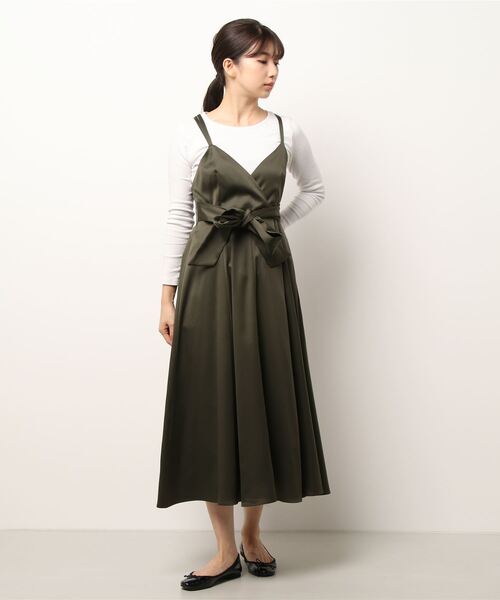「Dear Princess」 キャミソールワンピース MEDIUM カーキ レディース_画像5