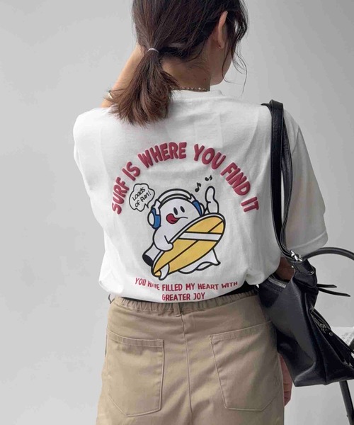 AS KNOW AS（アズノゥアズ） tシャツ 半袖 ビッグサイズ おばけ