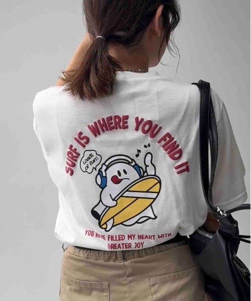 AS KNOW AS（アズノゥアズ） tシャツ 半袖 ビッグサイズ おばけ
