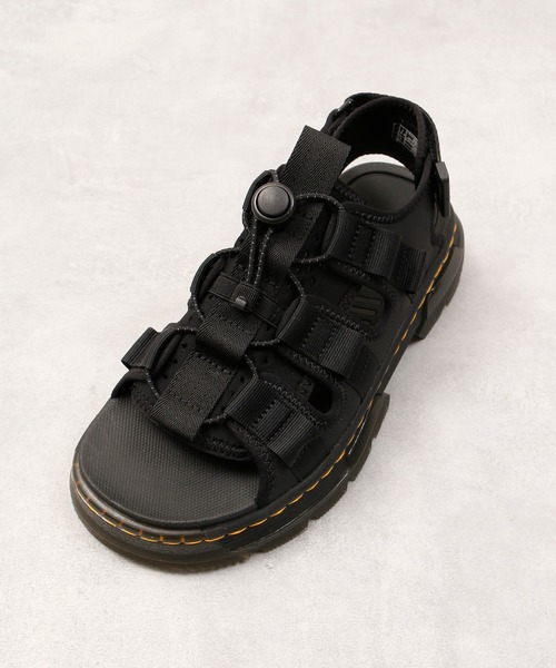 「Dr. Martens」 フラットサンダル 24cm ブラック レディース