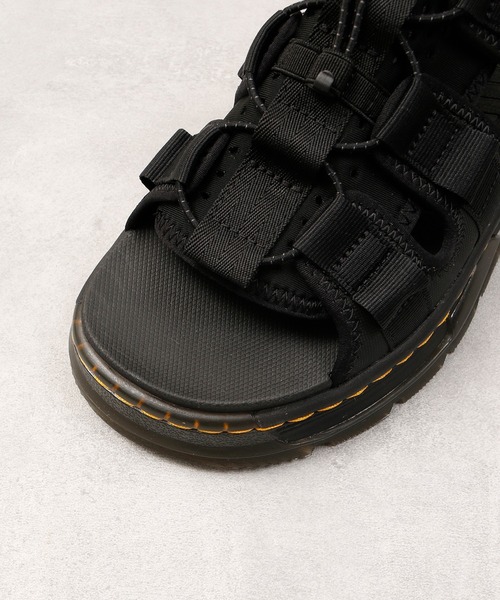 「Dr. Martens」 フラットサンダル 24cm ブラック レディース