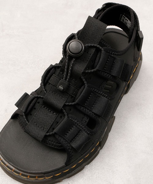 「Dr. Martens」 フラットサンダル 24cm ブラック レディース