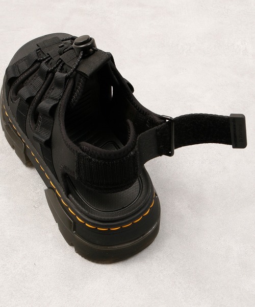 「Dr. Martens」 フラットサンダル 24cm ブラック レディース