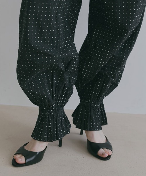 ETRE TOKYO（エトレトウキョウ） ワイドパンツ パンツ コットンドビー