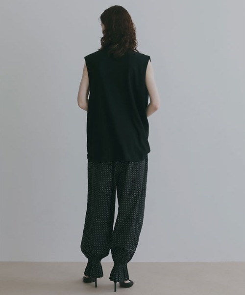 ETRE TOKYO（エトレトウキョウ） ワイドパンツ パンツ コットンドビー