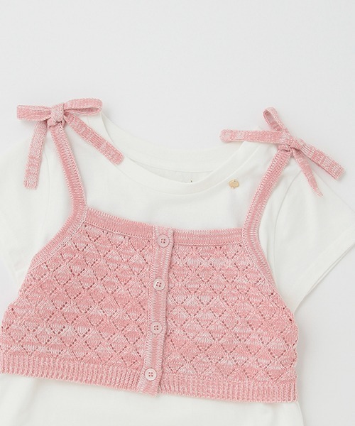 「kate spade new york kids」 「KIDS」半袖Tシャツ 130cm ピンク キッズ_画像4