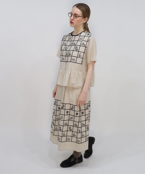 「haupia」 スカート MEDIUM ベージュ レディース_画像3