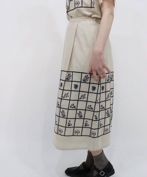 「haupia」 スカート MEDIUM ベージュ レディース_画像5