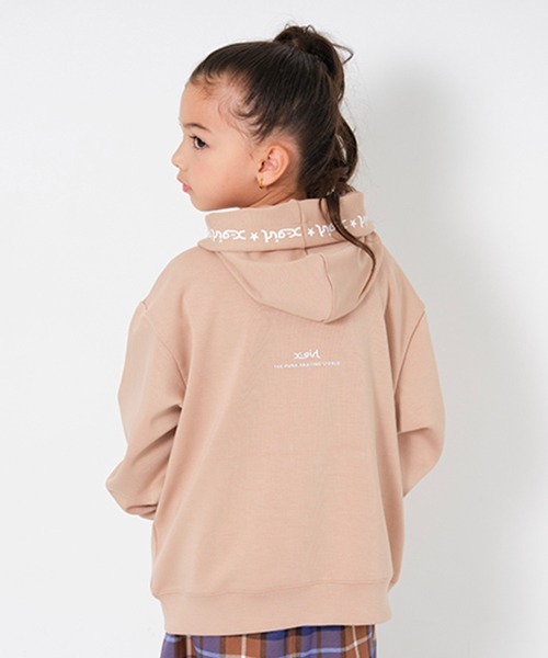 「X-girl Stages」 「KIDS」ジップアップパーカー 100cm ブラック キッズ_画像5
