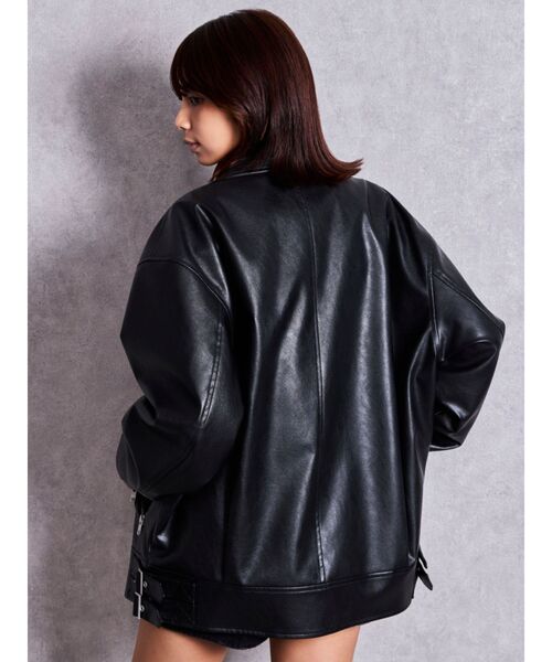 GYDA - GYDA♡BIGライダース GYDA（ジェイダ） レザージャケット ライダース フェイクレザーBIG