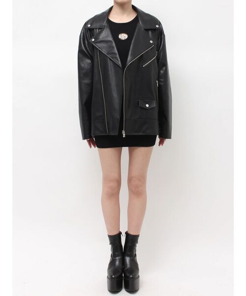 GYDA - GYDA♡BIGライダース GYDA（ジェイダ） レザージャケット ライダース フェイクレザーBIG